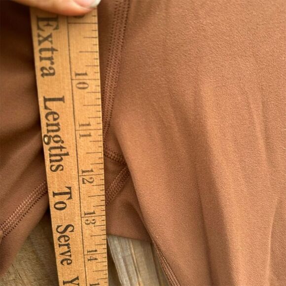 Lululemon Groove Super-High-Rise Flared Pant *Nulu Roasted Brown Size 14 - Picture 3 of 9